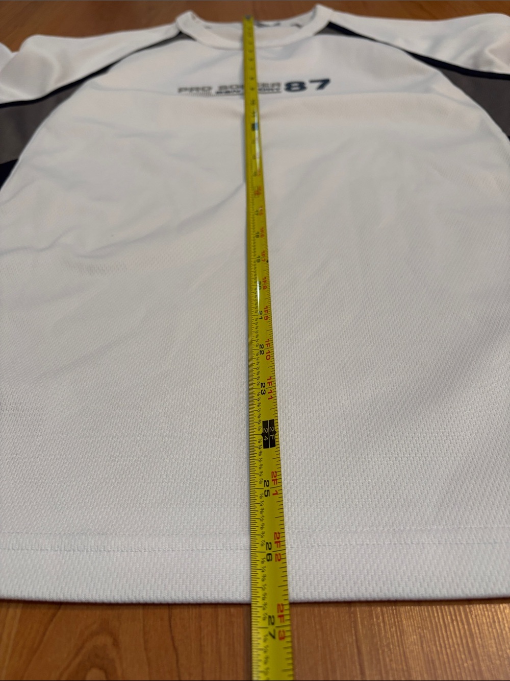Pro Soccer 87 Men's White Athletic Short Sleeve Shirt - Picture 9 of 12